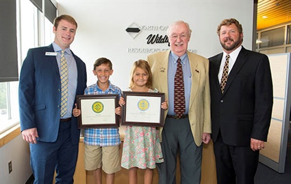 Wildlife Resources Commission Presents Young Anglers with Lifetime Licenses