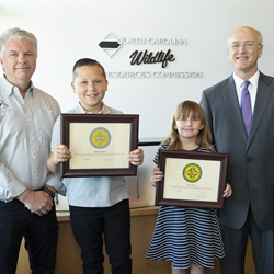 Two Youngsters Win Lifetime Licenses in National Fishing and Boating Week Drawing